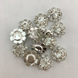 Silver Round Invitation Buckle Embellishments | Bellaire Wholesale