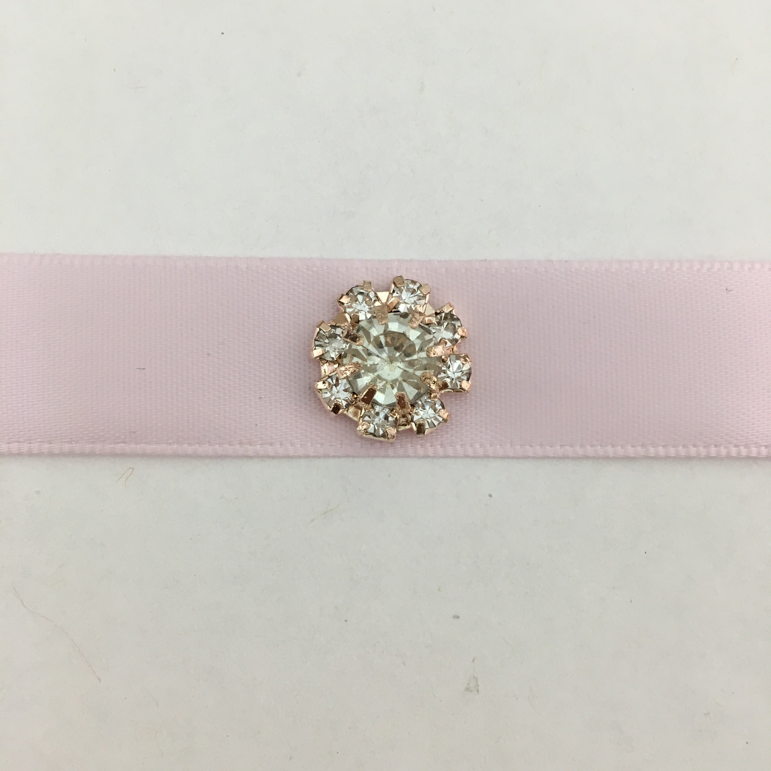 Rose Gold Round Invitation Buckle Embellishments | Bellaire Wholesale