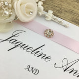Rose Gold Round Invitation Buckle Embellishments | Bellaire Wholesale