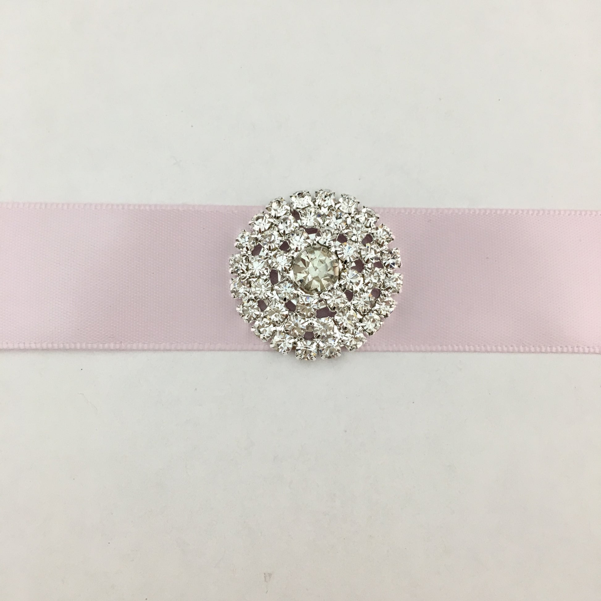 Silver Round Invitation Buckle Embellishments | Bellaire Wholesale
