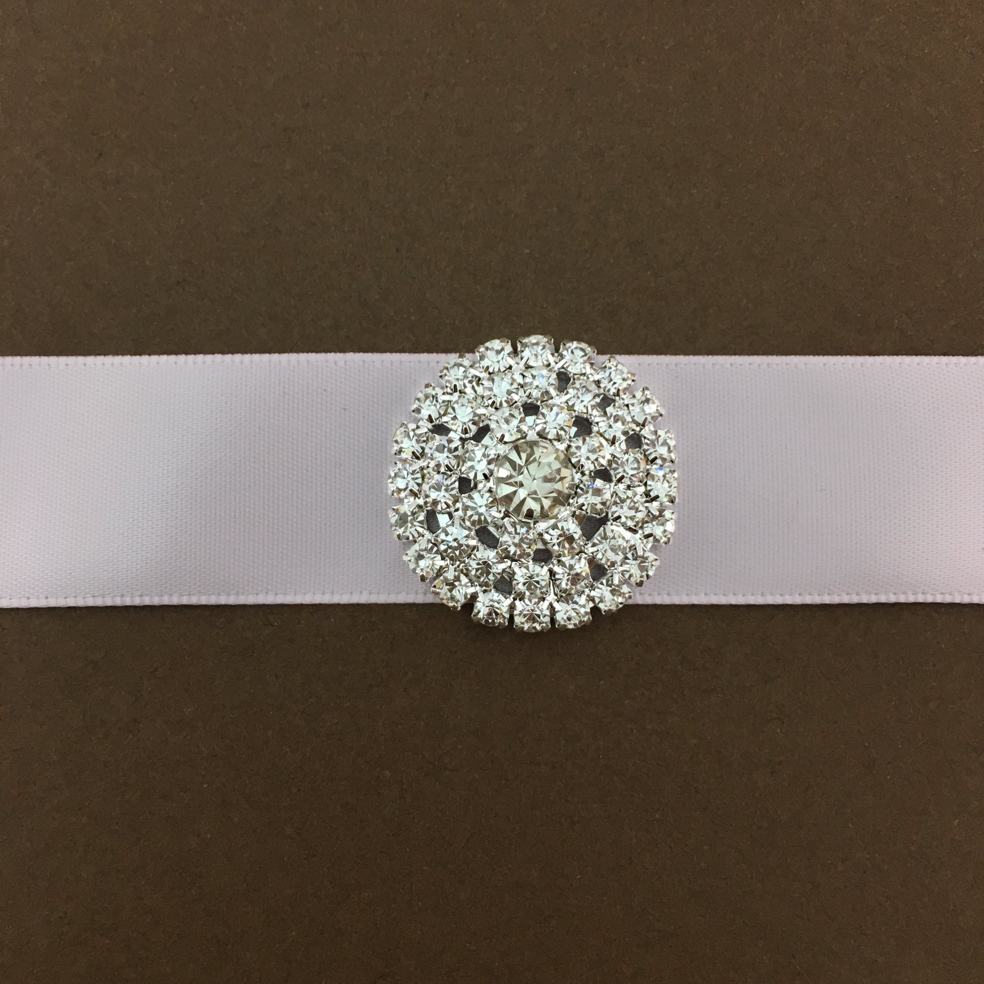Silver Round Invitation Buckle Embellishments | Bellaire Wholesale