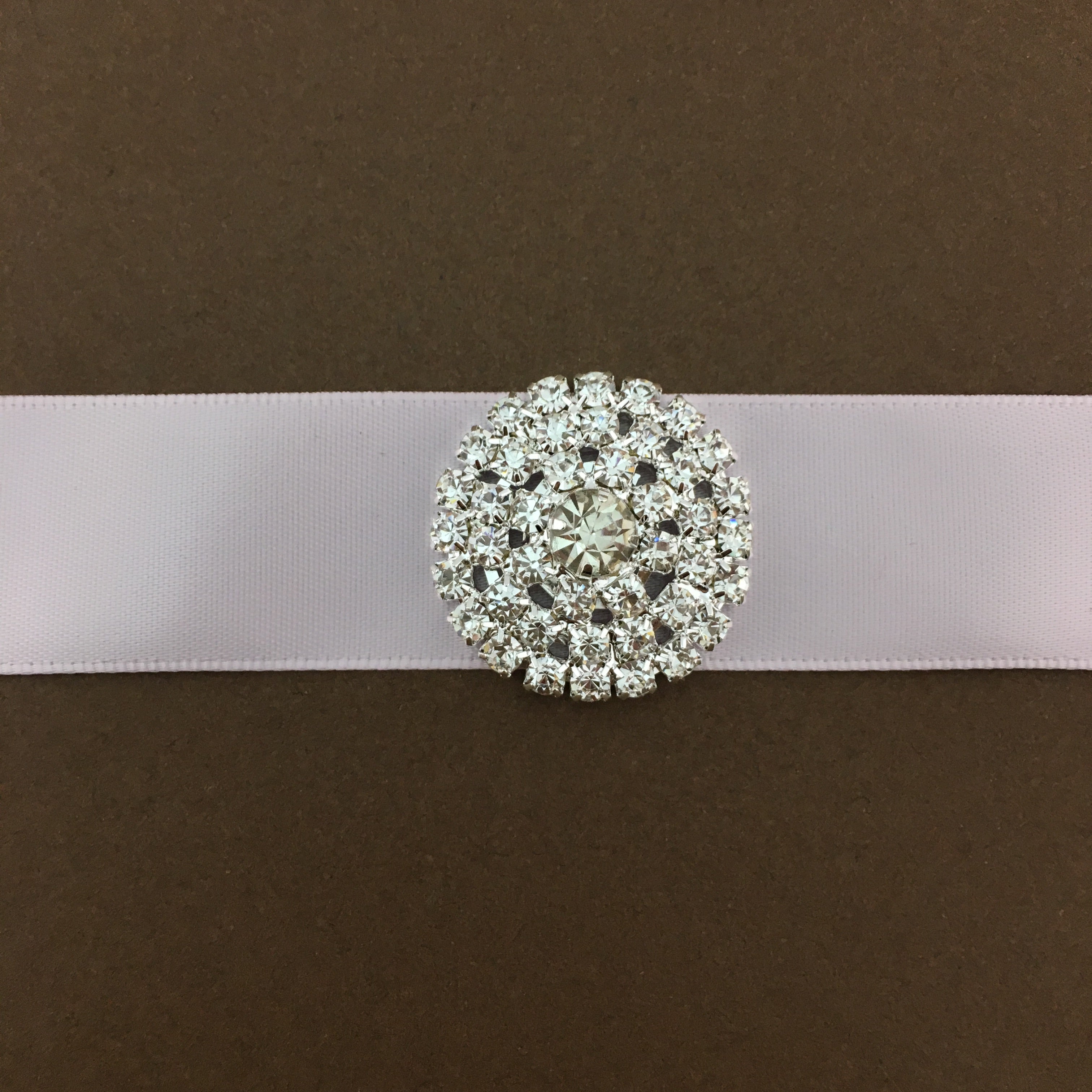 Silver Round Invitation Buckle Embellishments | Bellaire Wholesale