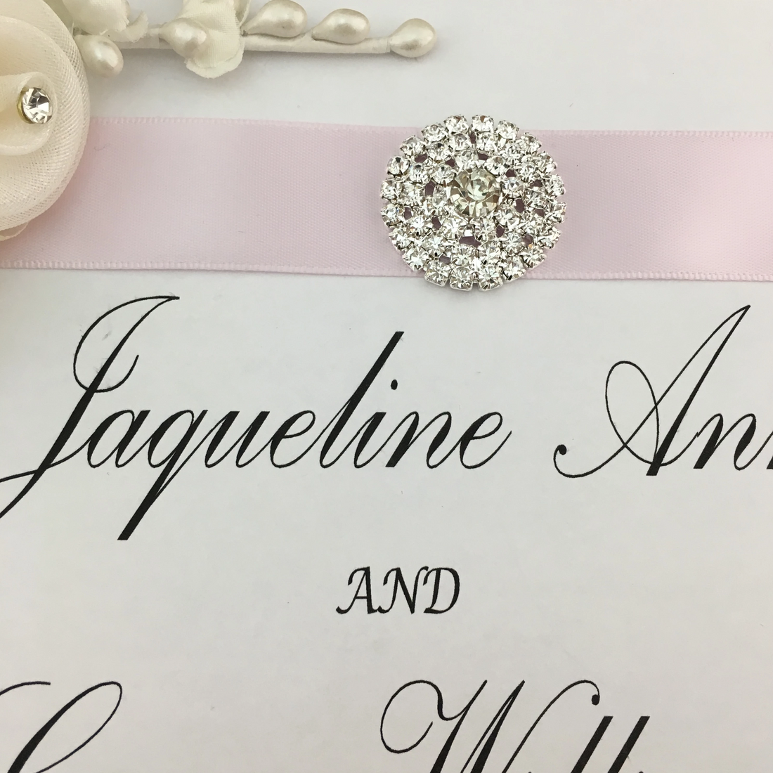 Silver Round Invitation Buckle Embellishments | Bellaire Wholesale