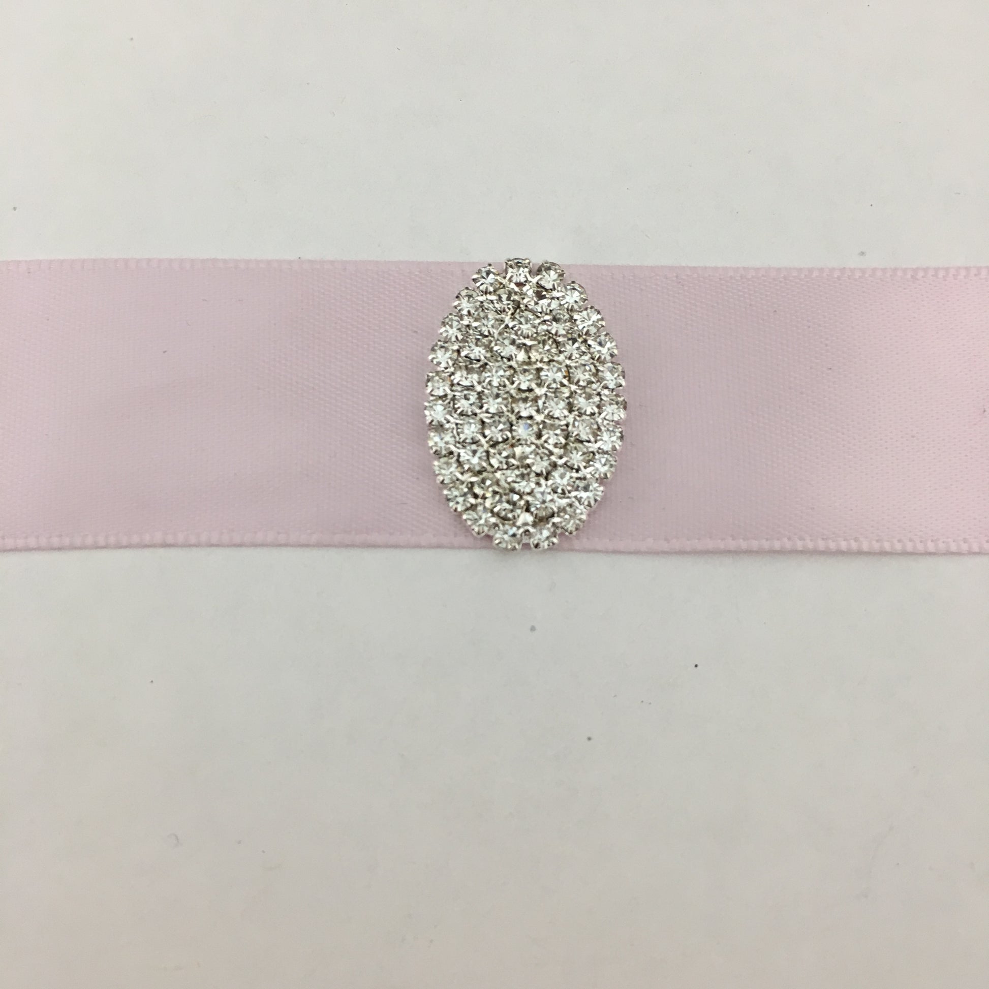 Silver Oval Invitation Buckle Embellishments | Bellaire Wholesale