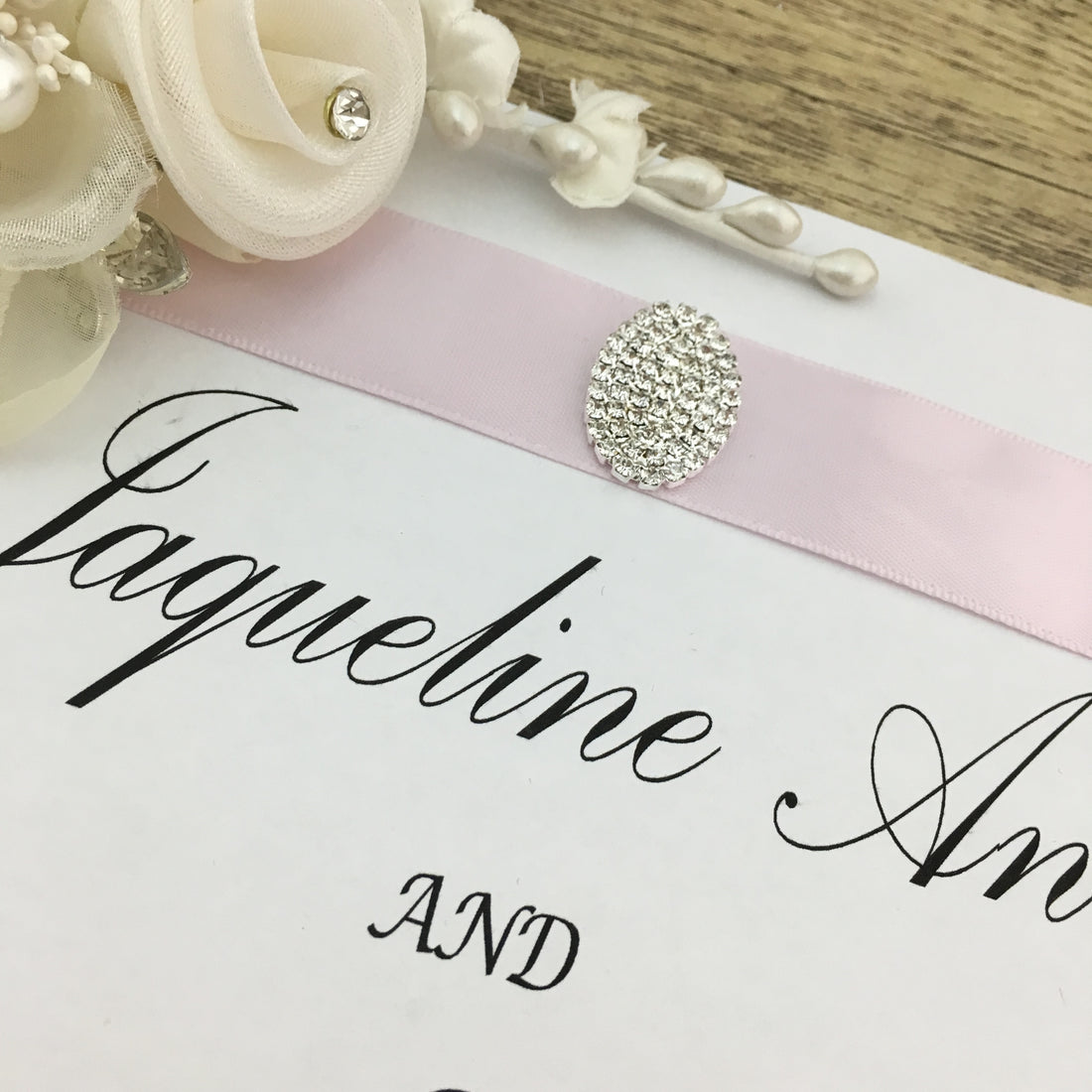 Silver Oval Invitation Buckle Embellishments | Bellaire Wholesale