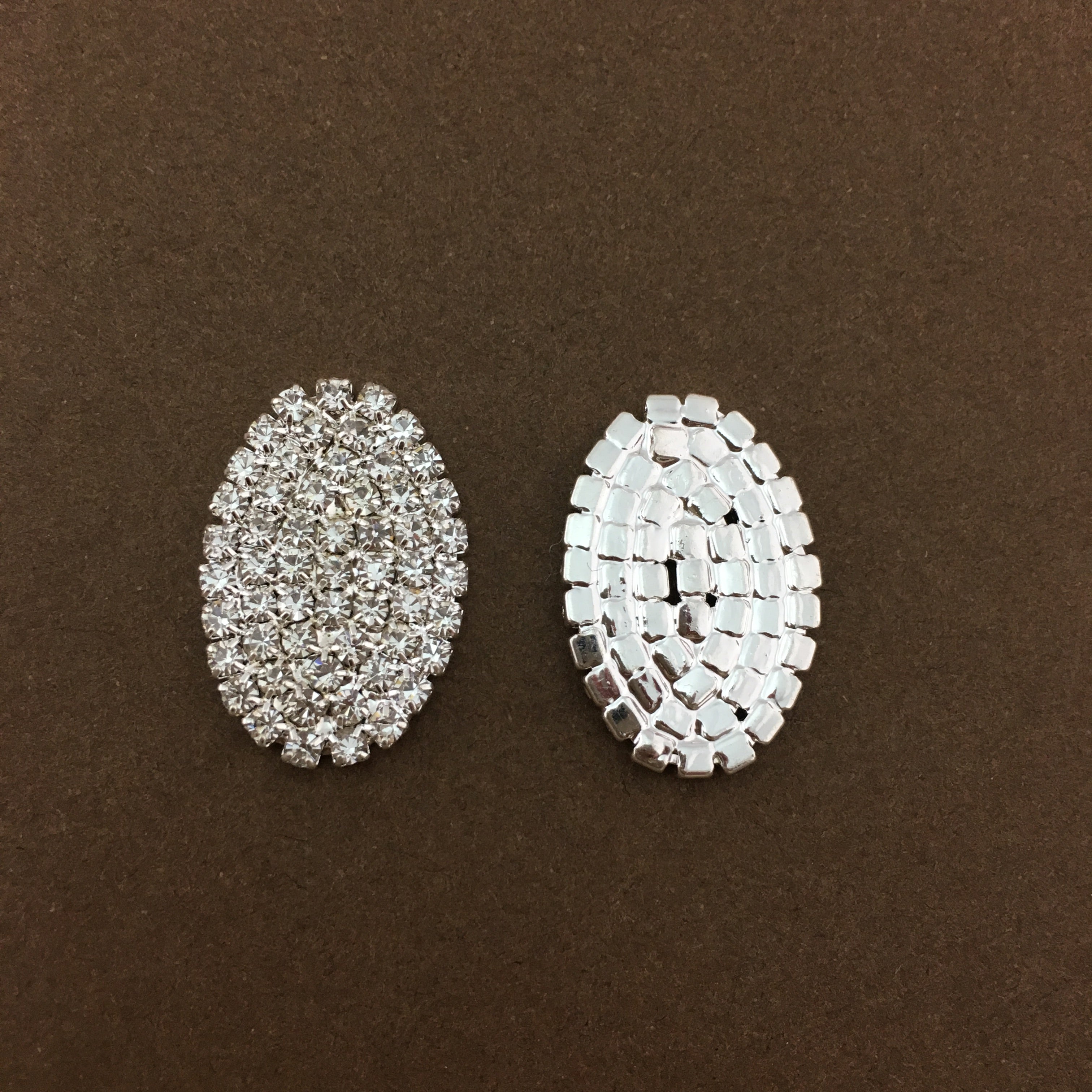 Silver Oval Invitation Buckle Embellishments | Bellaire Wholesale