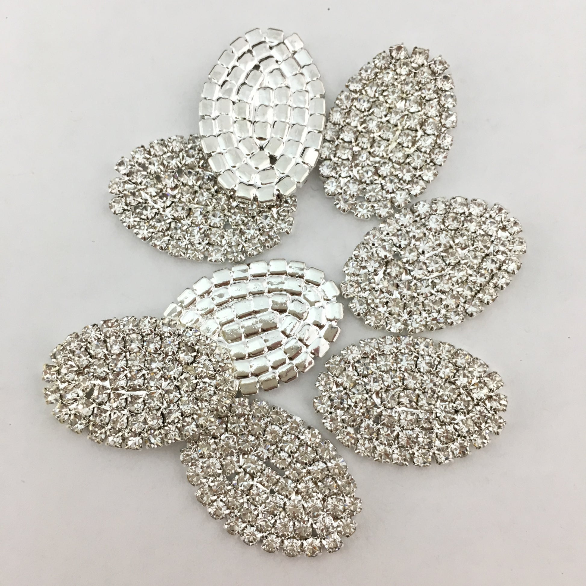 Silver Oval Invitation Buckle Embellishments | Bellaire Wholesale