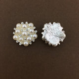 Silver Pearl Invitation Buckle Embellishments | Bellaire Wholesale
