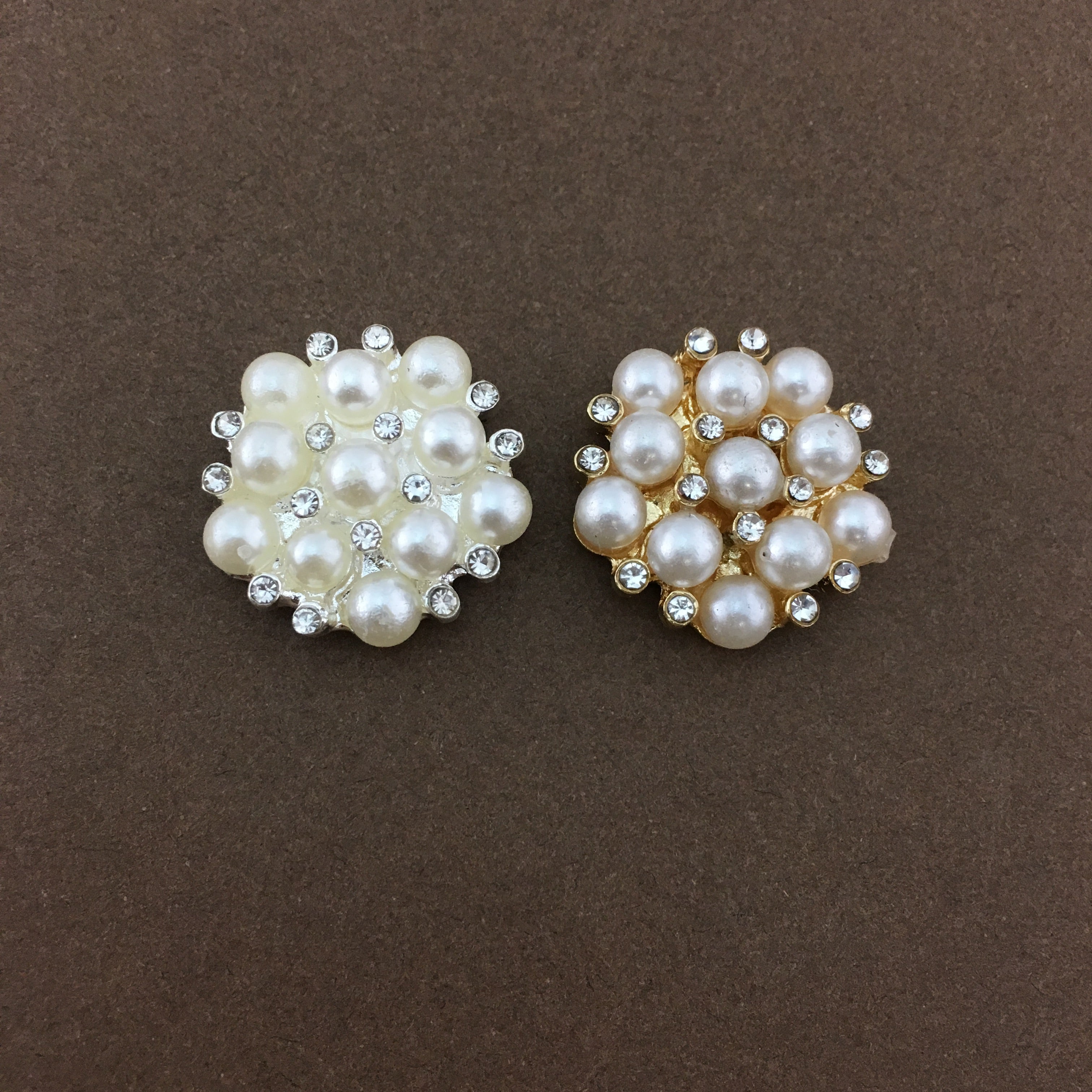 Gold Pearl Invitation Buckle Embellishments | Bellaire Wholesale