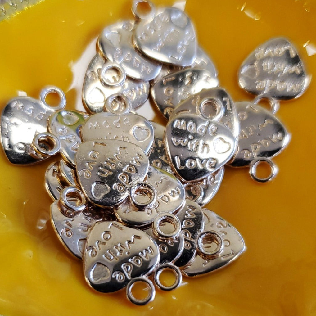 Made With Love Heart Charm | Bellaire Wholesale