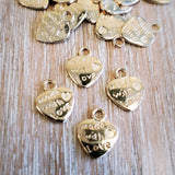 Made With Love Heart Charm | Bellaire Wholesale