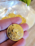 Coin Charm, Alumunium Coin Charm, Big Coin