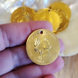 George Washington Gold Coin, 30mm Round Coin