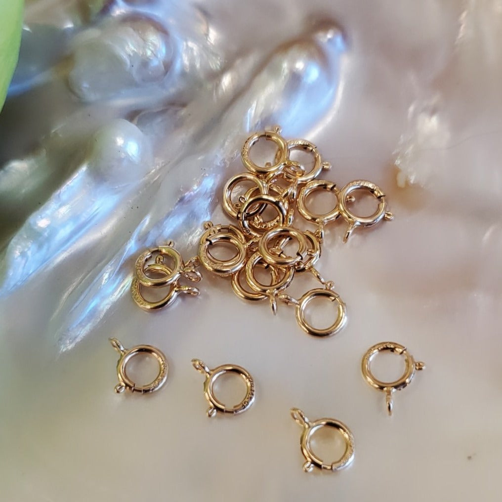 14K Spring Lock Gold Filled Clasps with ring | Bellaire Wholesale