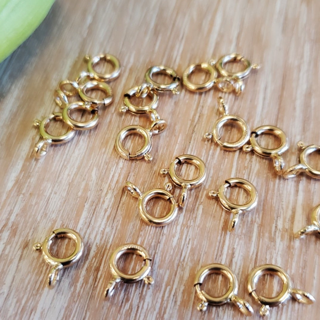 14K Spring Lock Gold Filled Clasps with ring | Bellaire Wholesale