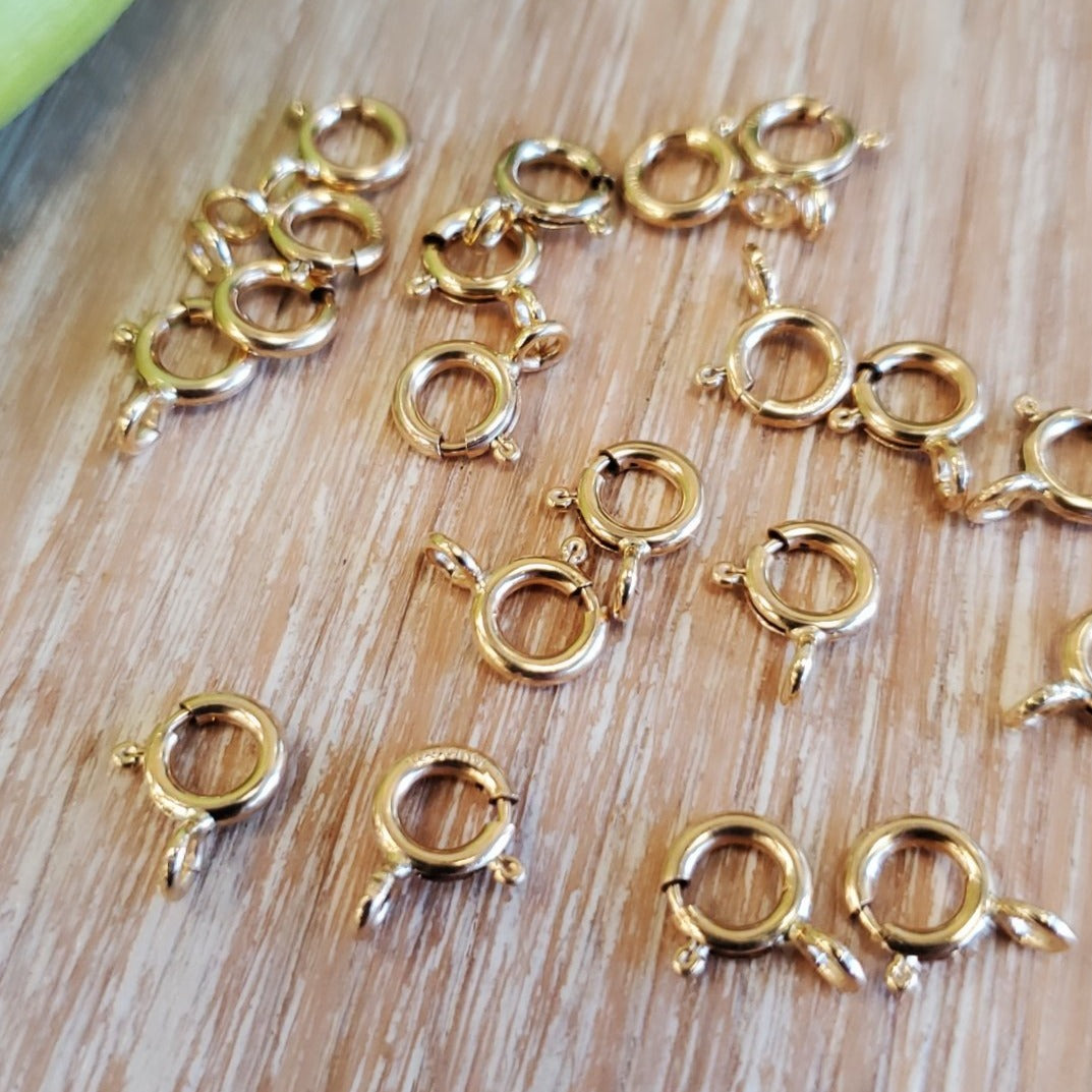 14K Spring Lock Gold Filled Clasps with ring | Bellaire Wholesale