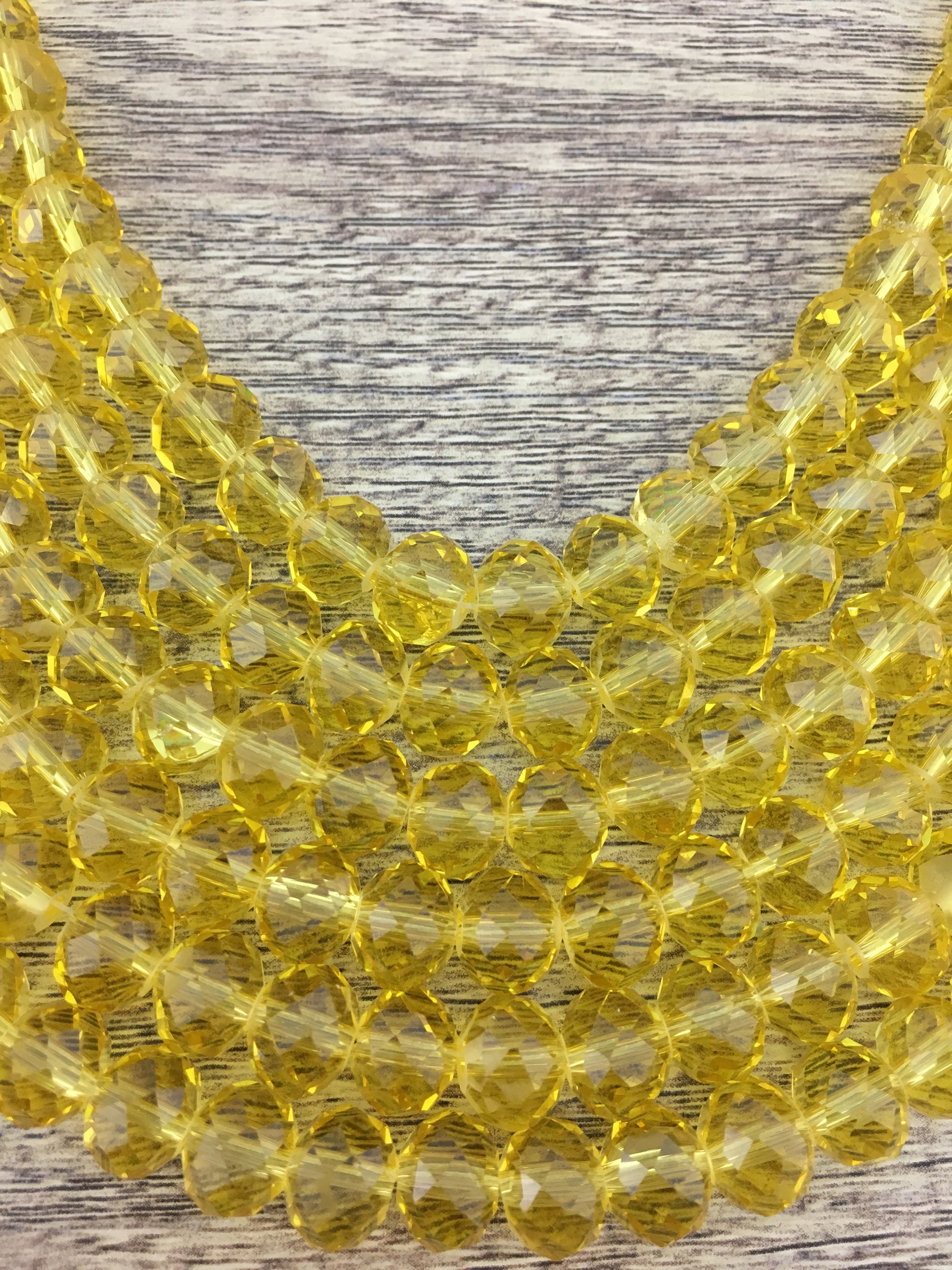 10mm Faceted Rondelle Peridot Green Glass Bead | Bellaire Wholesale
