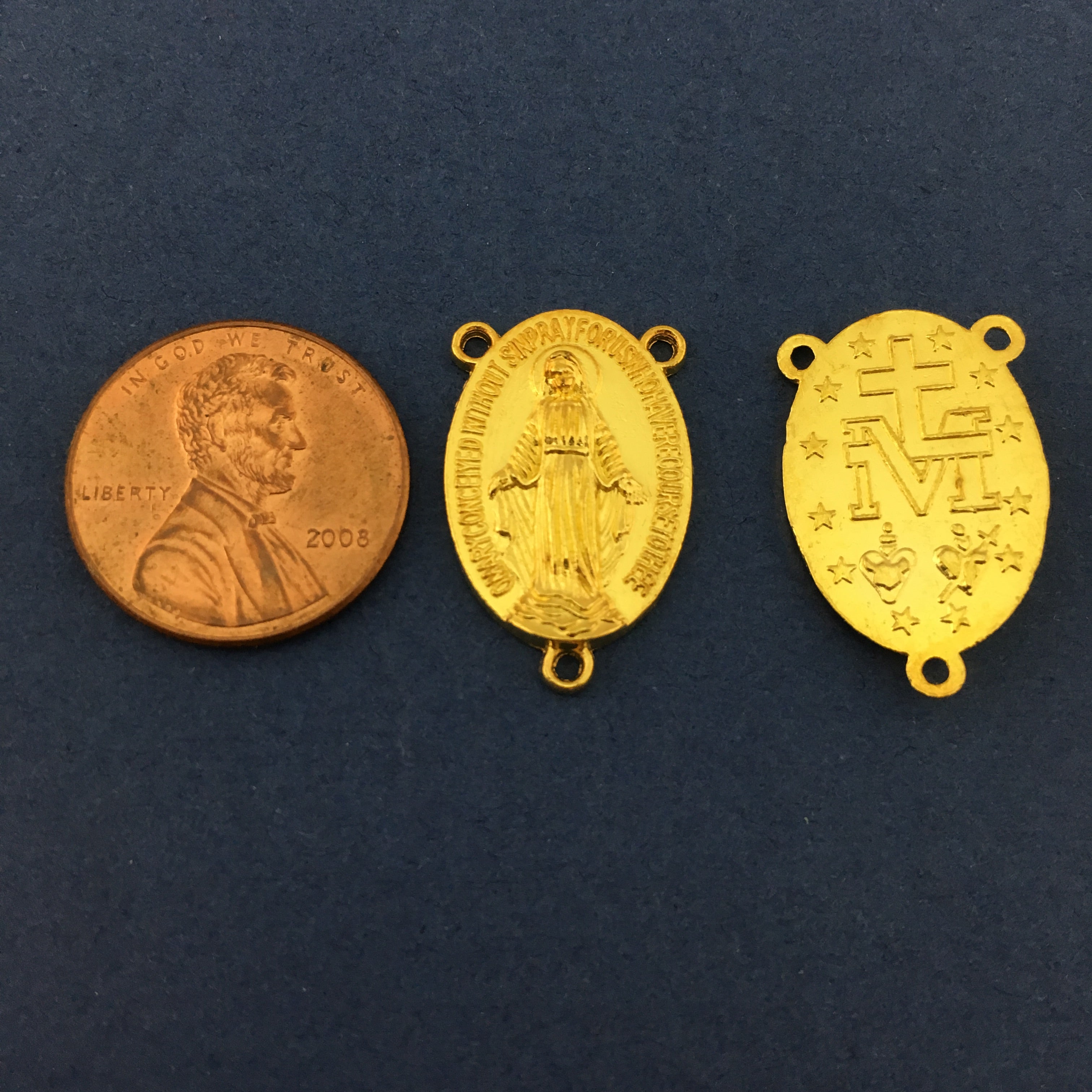 Alloy Miraculous Mary Rosary Center Piece | Bellaire Wholesale