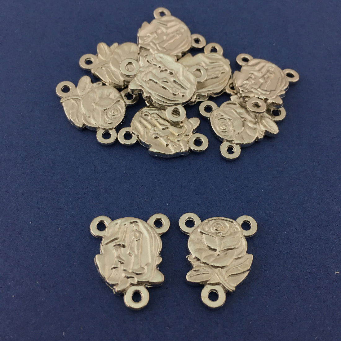 Alloy Connector St. and Rose Rosary Center Piece | Bellaire Wholesale