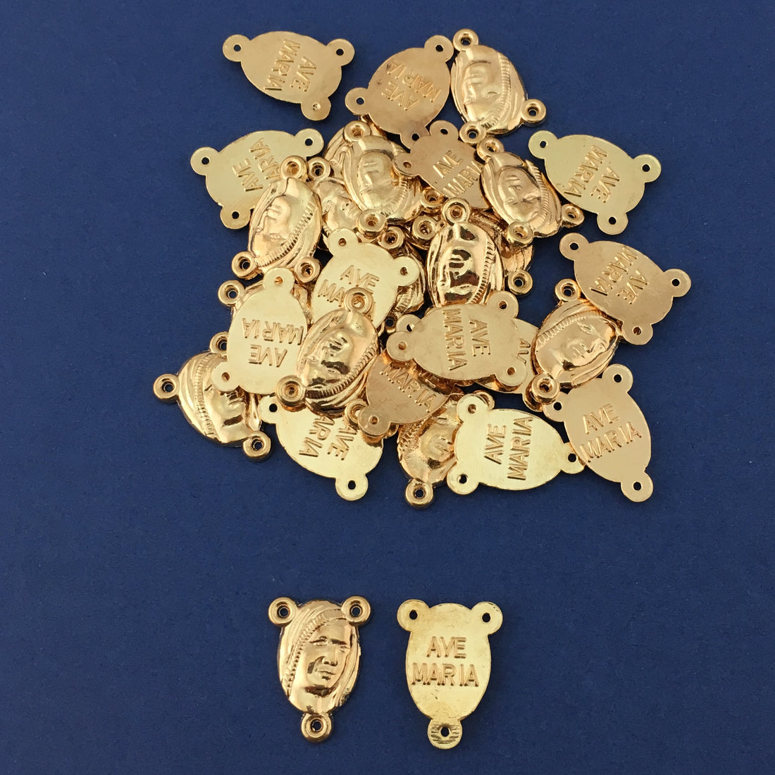 Alloy Connector, Virgin Mary Rosary Center Piece | Bellaire Wholesale