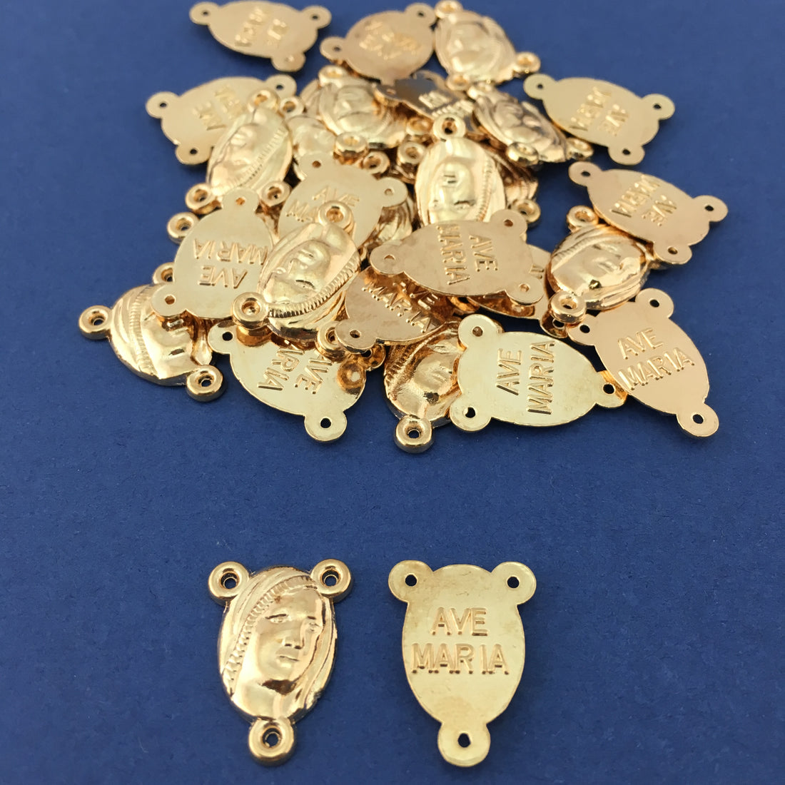 Alloy Connector, Virgin Mary Rosary Center Piece | Bellaire Wholesale