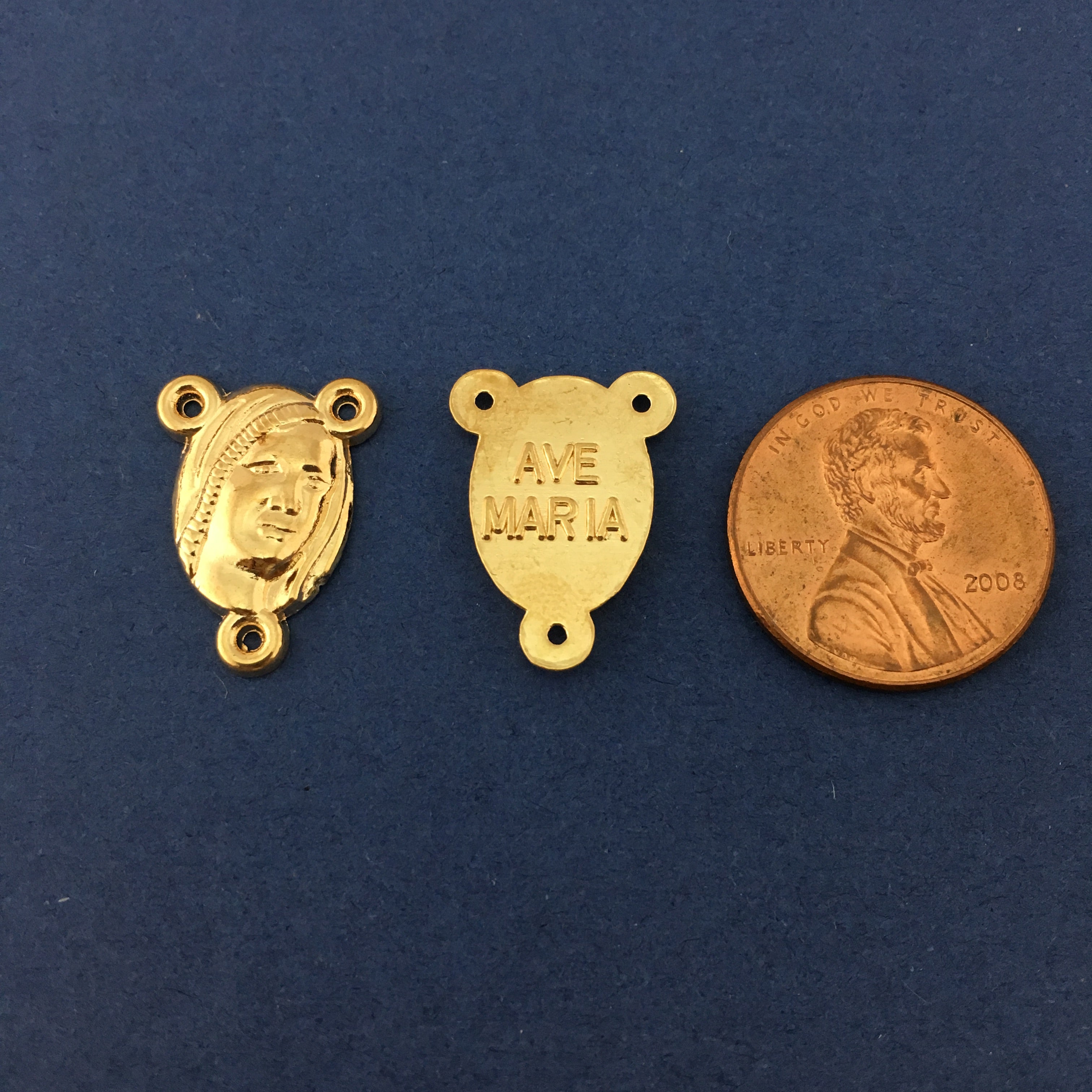 Alloy Connector, Virgin Mary Rosary Center Piece | Bellaire Wholesale