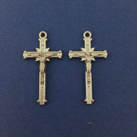 Alloy Crucifix Antique Silver Cross Charm | Bellaire Wholesale