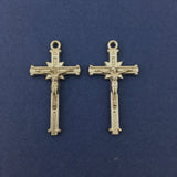 Alloy Crucifix Antique Silver Cross Charm | Bellaire Wholesale