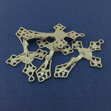 Alloy Silver Crucifix Cross Charm | Bellaire Wholesale