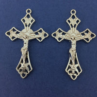 Alloy Silver Crucifix Cross Charm | Bellaire Wholesale