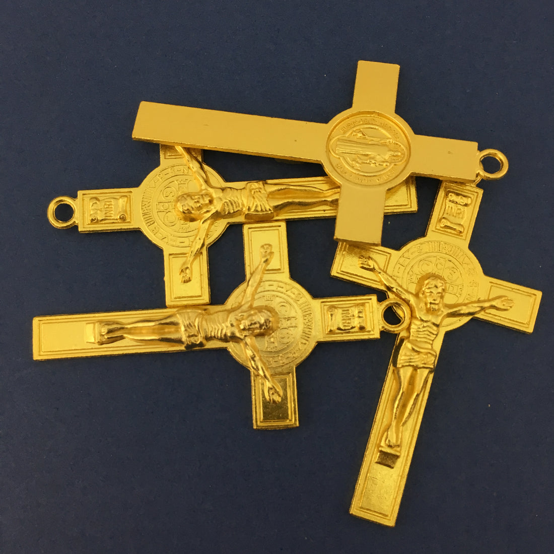 Alloy Gold Big Crucifix Cross Charm | Bellaire Wholesale