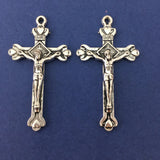 Alloy Silver Oxidized Crucifix Cross Charm | Bellaire Wholesale