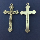 Alloy Silver Oxidized Crucifix Cross Charm | Bellaire Wholesale