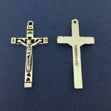 Alloy Silver Oxidized Crucifix Cross Charm | Bellaire Wholesale