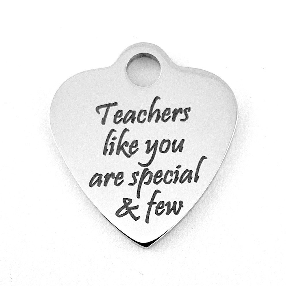 Teacher's Day Engraved Charm | Bellaire Wholesale