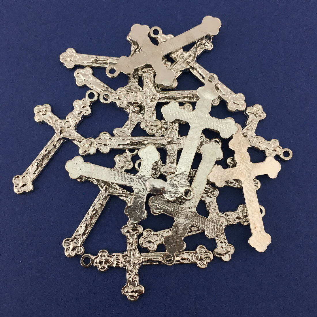 Alloy Silver Crucifix Cross Charm | Bellaire Wholesale