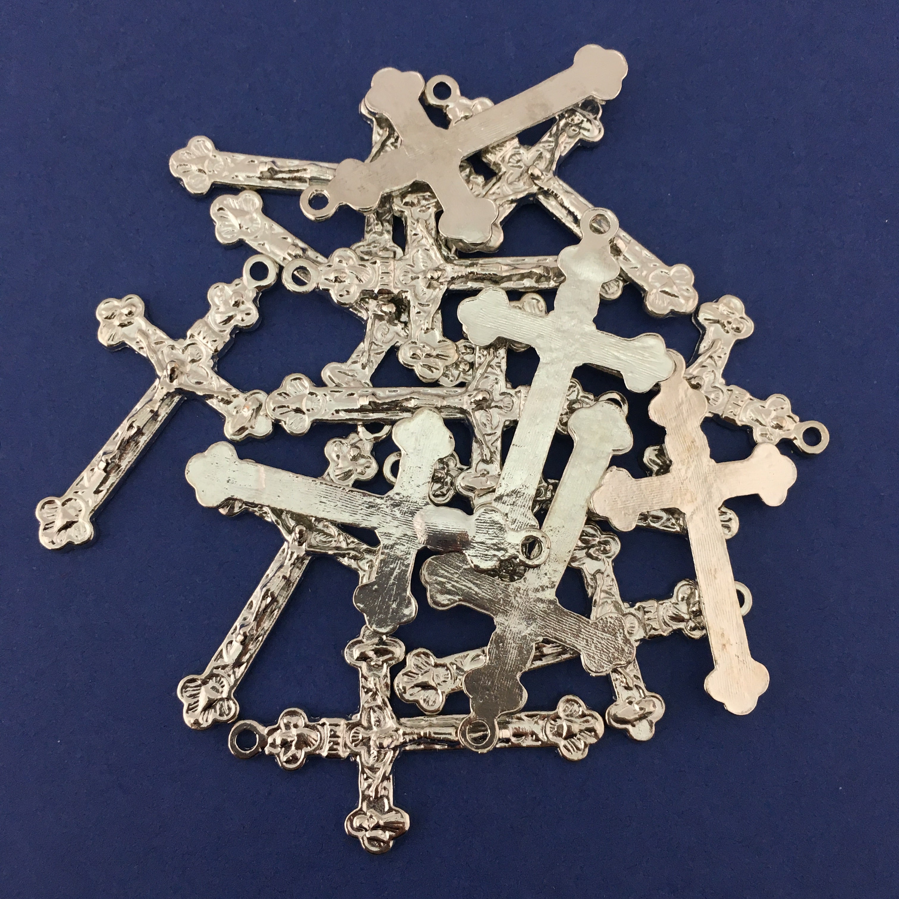 Alloy Silver Crucifix Cross Charm | Bellaire Wholesale