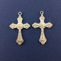 Alloy Silver Crucifix Cross Charm | Bellaire Wholesale