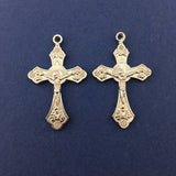 Alloy Silver Crucifix Cross Charm | Bellaire Wholesale