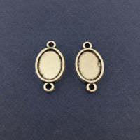 Oval Shape Alloy Jewellery Connectors | Bellaire Wholesale
