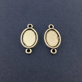 Oval Shape Alloy Jewellery Connectors | Bellaire Wholesale