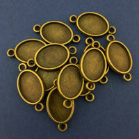 Bronze Oval Shape Alloy Jewellery Connectors | Bellaire Wholesale