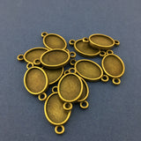 Bronze Oval Shape Alloy Jewellery Connectors | Bellaire Wholesale