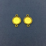 Gold Round Alloy Jewellery Connectors | Bellaire Wholesale