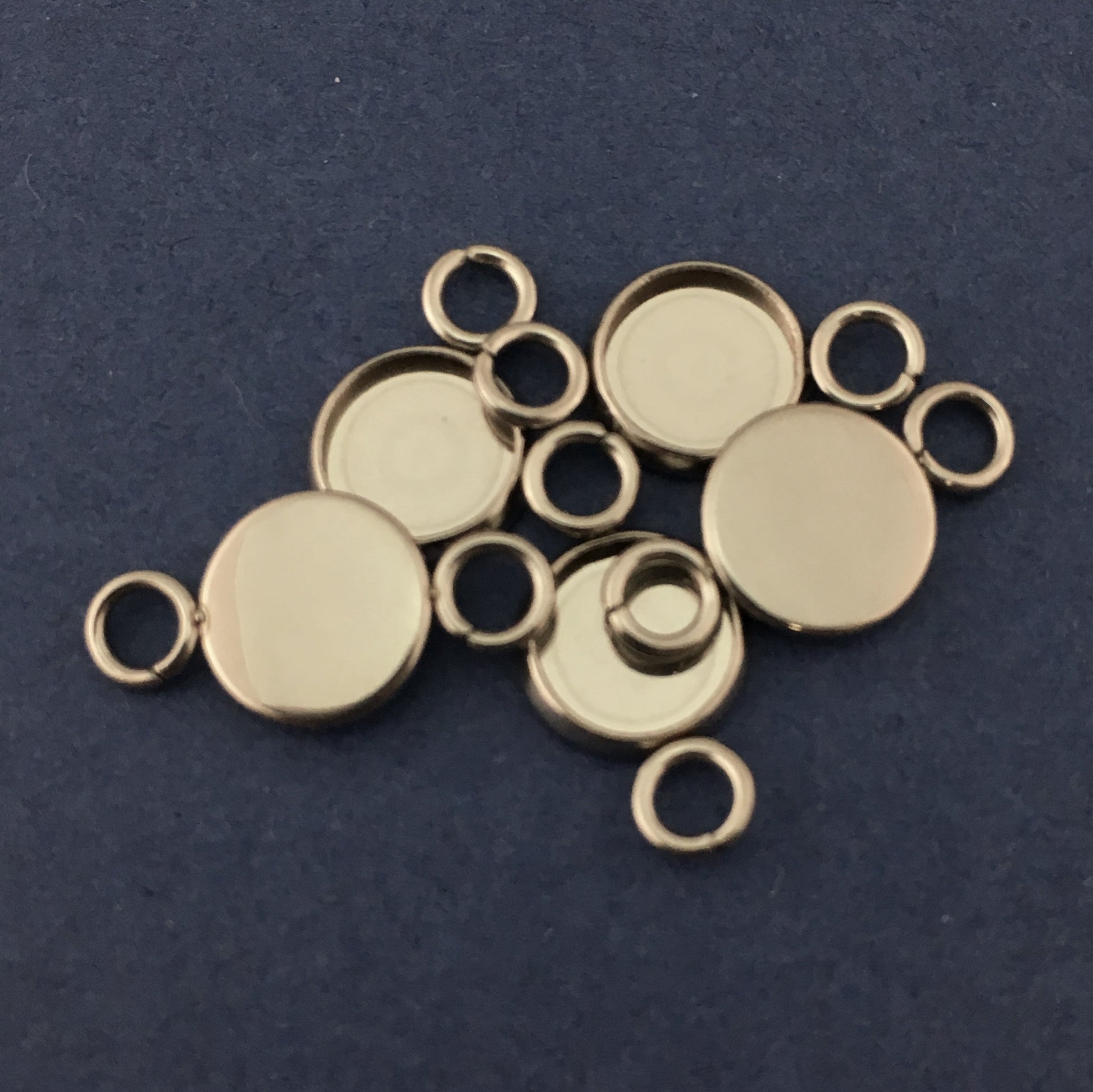 Small Silver Round Alloy Jewellery Connector | Bellaire Wholesale