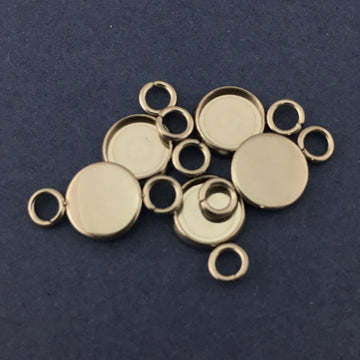 Small Silver Round Alloy Jewellery Connector | Bellaire Wholesale