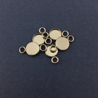 Small Silver Round Alloy Jewellery Connector | Bellaire Wholesale