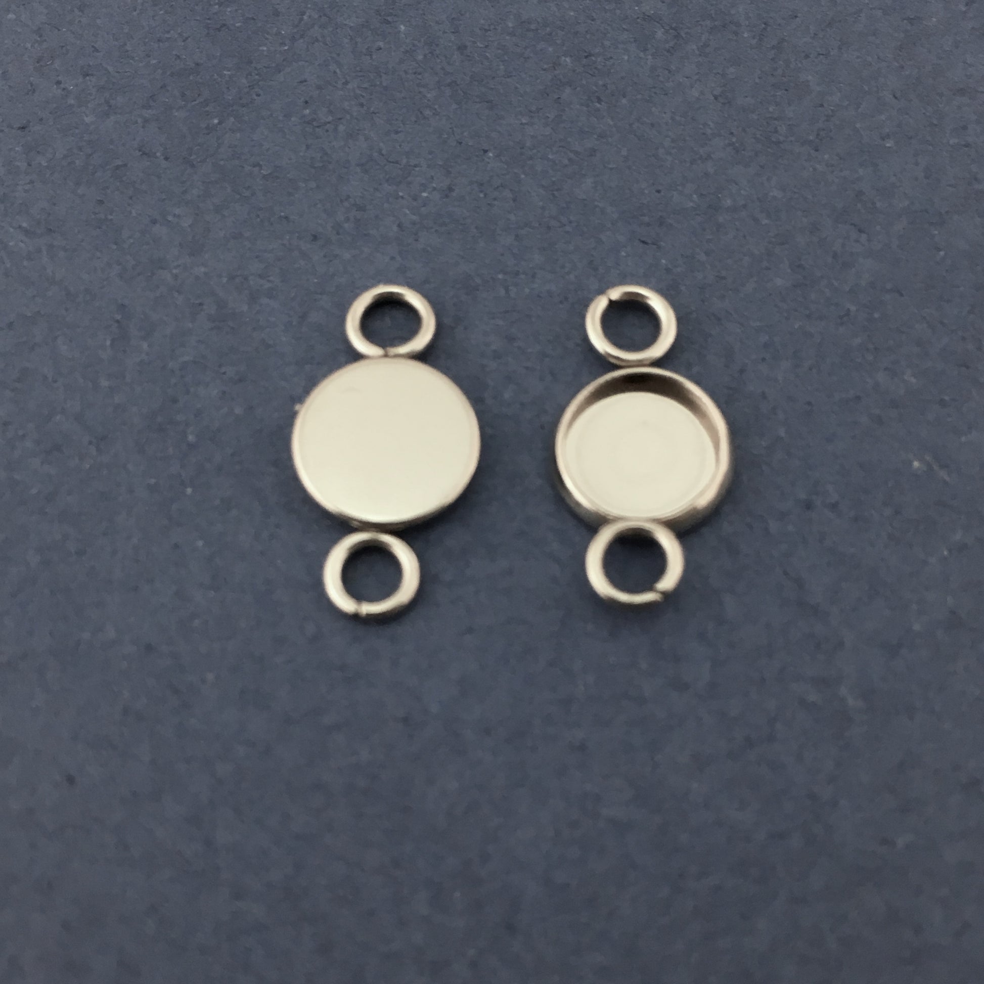 Small Silver Round Alloy Jewellery Connector | Bellaire Wholesale