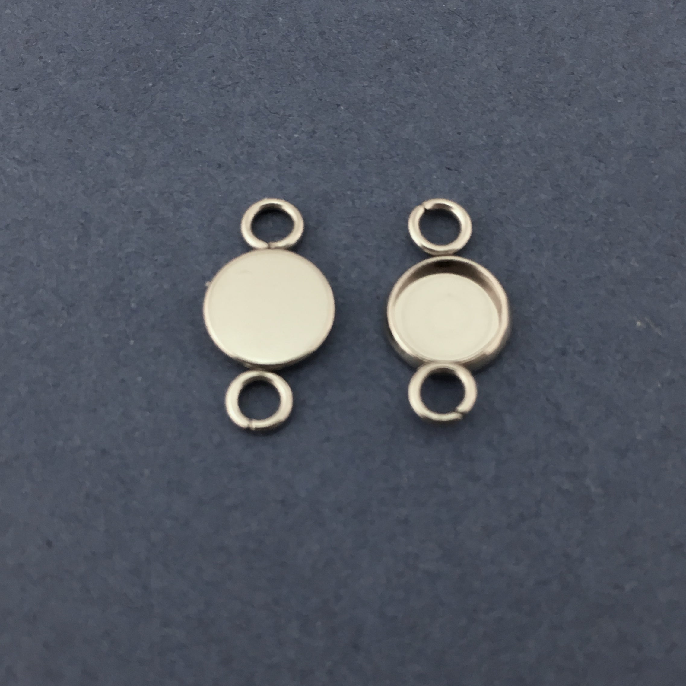 Small Silver Round Alloy Jewellery Connector | Bellaire Wholesale