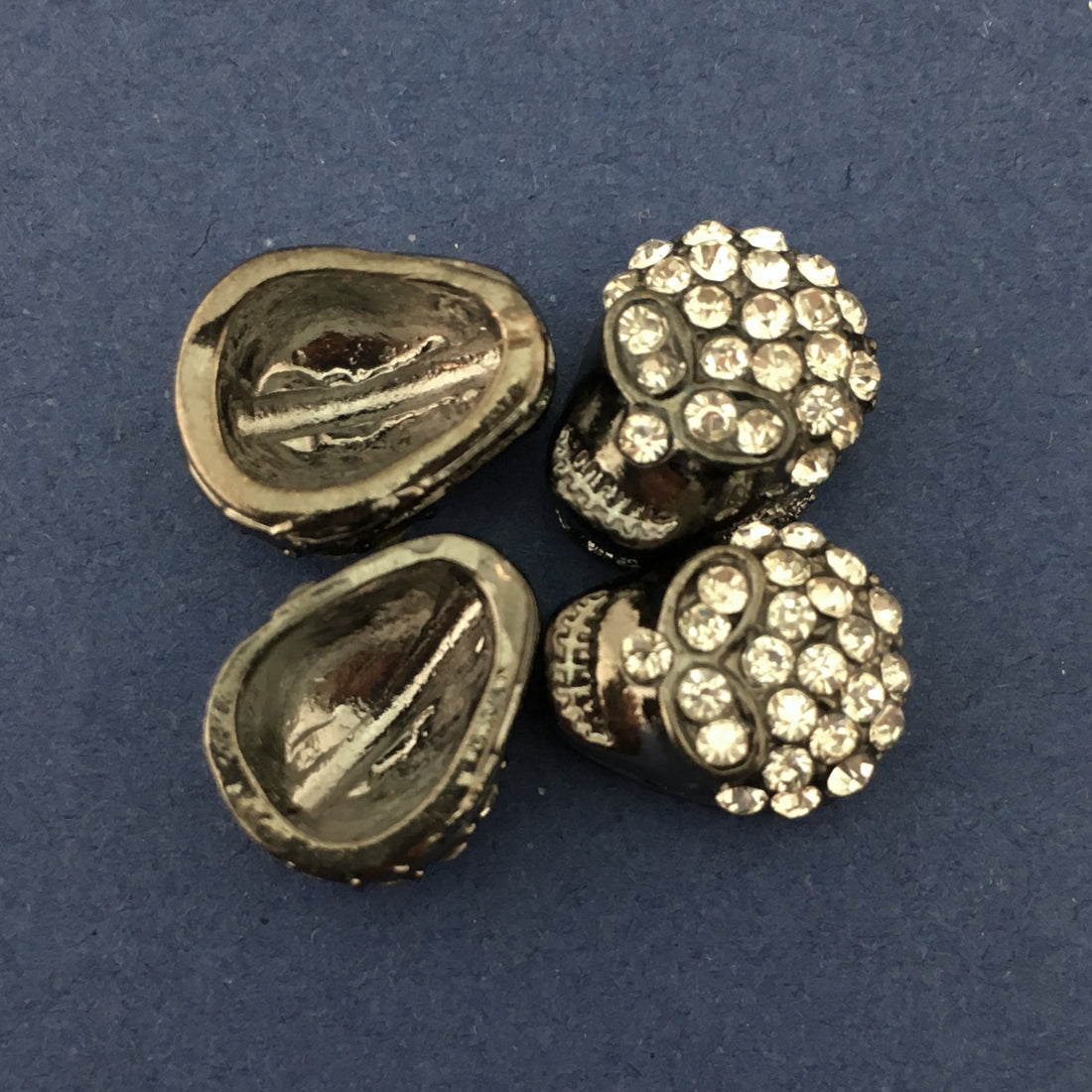 Alloy Gunmetal Skeleton Bead | Bellaire Wholesale